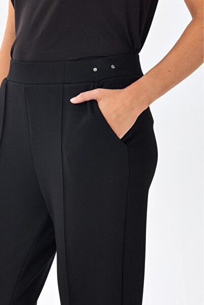 İKİLER Beli Lastikli Cepli Pantolon 256-2118