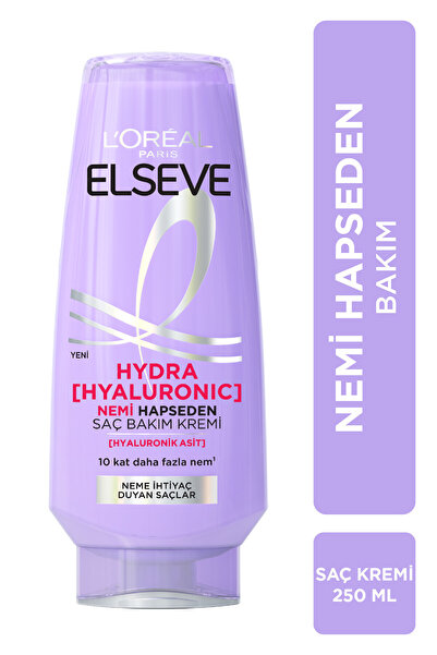 ELSEVE Hydra [hyaluronic] Moisture-Boosting Hair Care Set - Shampoo and Hair Care Cream, Serum, and Mask