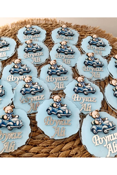 Gökçem hediyelik 20 adet arabalı magnet