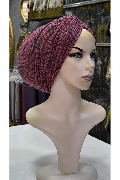 zagreus Kadın desenli dügümlü büzgülü bone