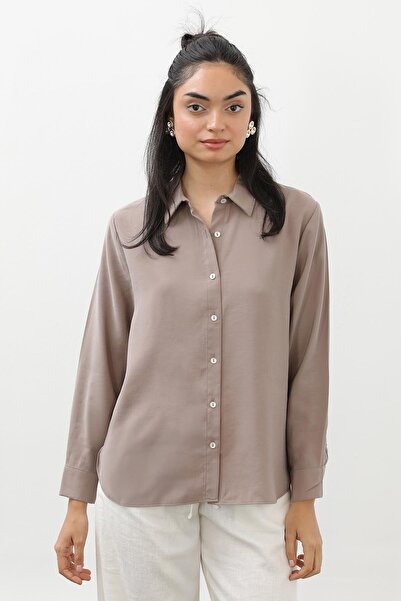 Loreen Women's Buttoned Short Shirt -20647Gml -