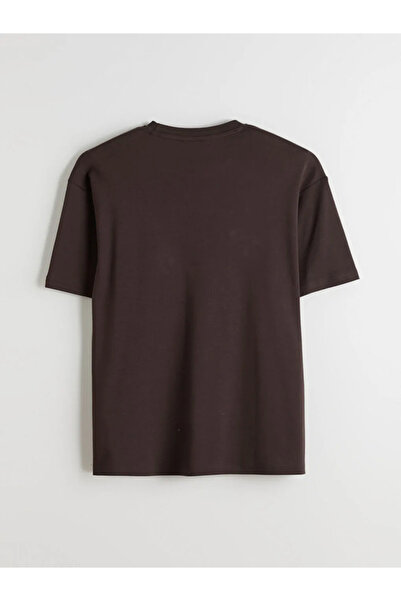 LC Waikiki LCW VisionKahverengi Bisiklet Yaka Erkek Tişört