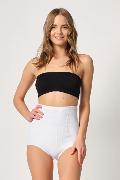 Emay White Mi 2931 Abdominal Underwire Supported Slip Laser Corset