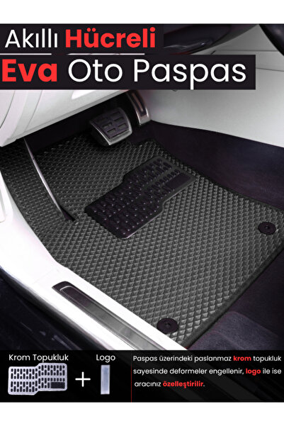 PEUGEOT-308-(2007-2012) İÇİN EVA İÇ PASPAS TAKIMI (METAL TOPUKLUK DAHİL)