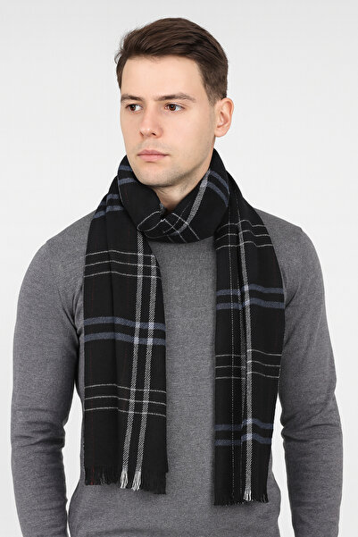 MEKİK BUTİK Ανδρικό κασκόλ με ριγέ σχέδιο