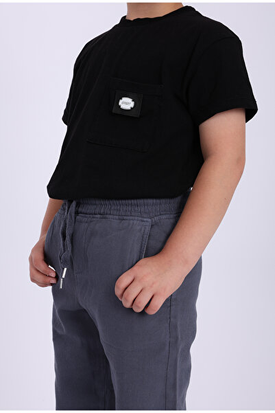 MYRAB DENİM Çocuk Beli Lastikli Kışlık Erkek Ve Kız Unisex Okulluk Pantolon