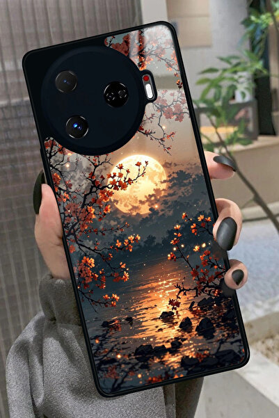 TECNO Camon 30 Pro Uyumlu Van Gogh Kırmızı Ağaç Tablo Tasarımlı Glossy Premium Kılıf