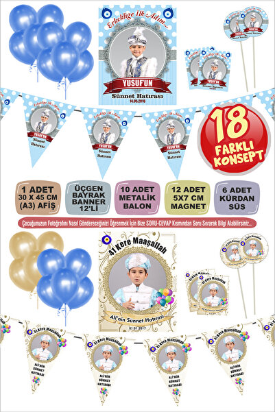 cici magnet www.cicimagnet.com Sünnet Süsleme Seti Konsepti Afiş, Banner, Bal...