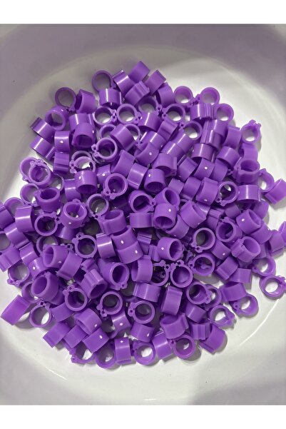 AN-GA AVM Güvercin Ayak Klips 30 Adet Mor bilezik, çıtçıt