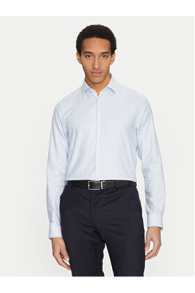 Calvin Klein Ανδρικό Πουκάμισο K10K114302 Ανοιχτό Μπλε