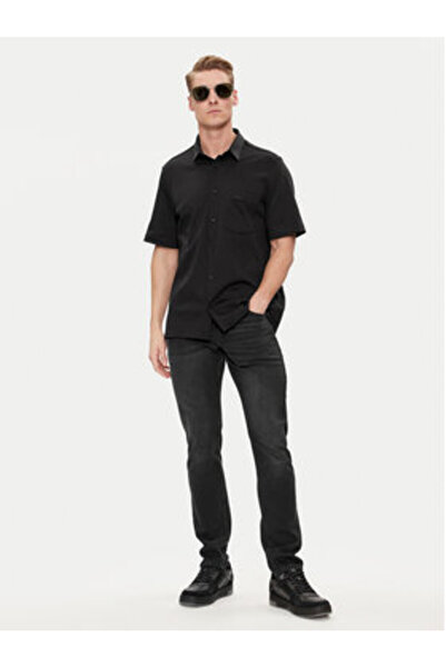Calvin Klein Ανδρικό Πουκάμισο K10K112708 Μαύρο