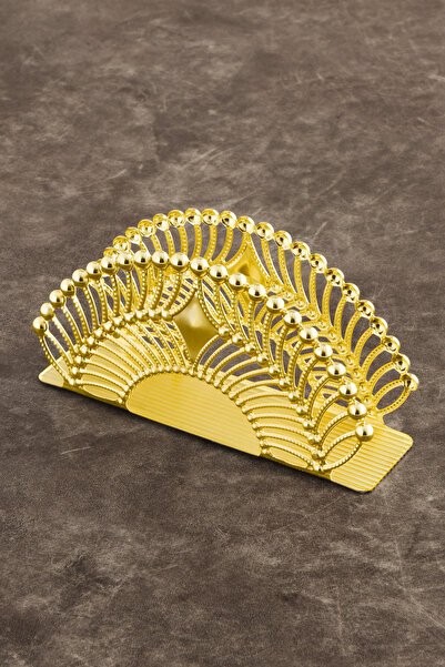 AKSESUAR EVRENİ Mion Gold Stainless Luxury Napkin Holder Organizer Presentation Kitchen Decoration Tableware