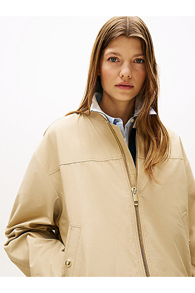 Tommy Hilfiger Women's Cotton Nylon Regular Bomber Jacket