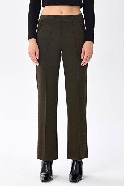 İKİLER Beli Lastikli Cepli Pantolon 256-2120