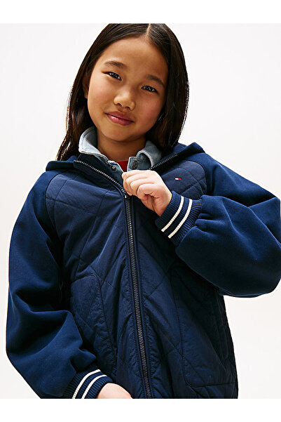 Tommy Hilfiger Girl's Mix Media Quilted Jacket