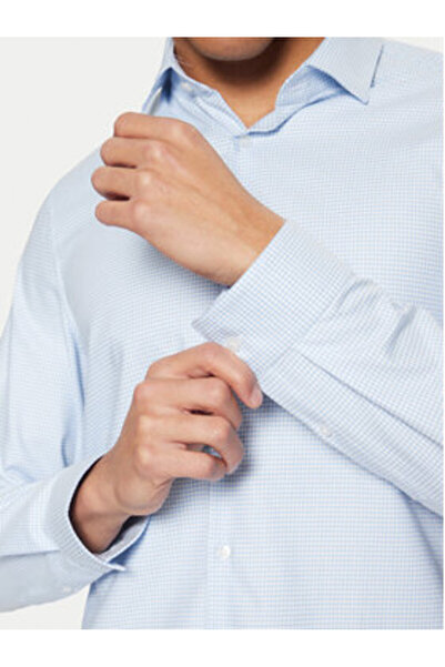 Calvin Klein Ανδρικό Πουκάμισο K10K113854 Ανοιχτό Μπλε