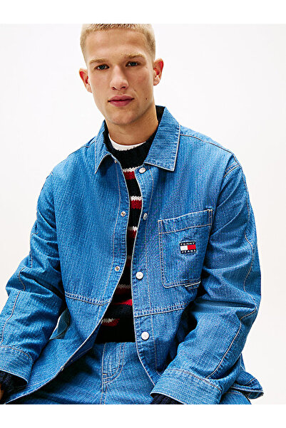 Tommy Hilfiger Men's Tjm Indigo Overshirt Jacket