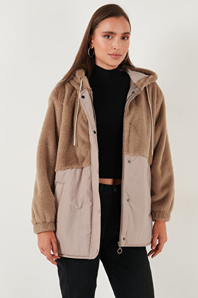 Lela Comfort Fit Kapüşonlu Yumuşak Dokulu Mont MONT 497HOLLY