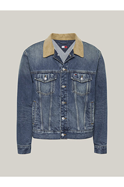 Tommy Hilfiger Men's Rlx Cord Collar Denim Jacket