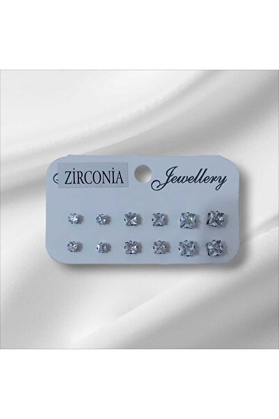 İlraysa ZİRKON TAŞLI ÇELİK KÜPE | GARANTİLİ KÜPE