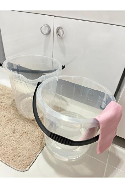 zemihra Kapaksız Su Kovası 13 Litre 2 Lİ SET Şeffaf Temizlik Kovası Kapaksız ...