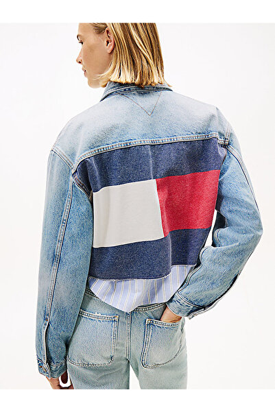 Tommy Hilfiger Women's Cropped Trucker Denim Jacket