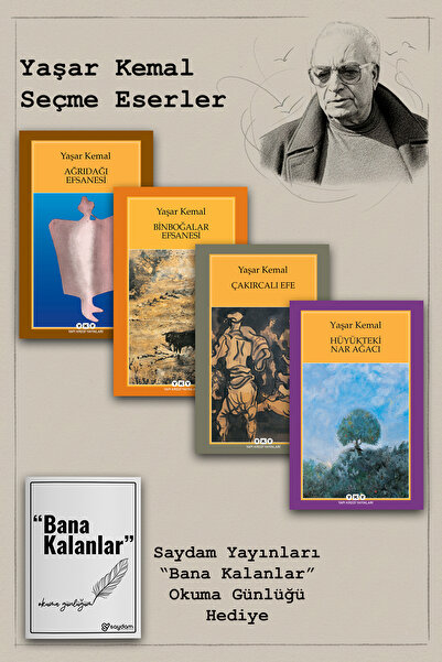 Yapı Kredi Yayınları İnce Memed - Sarı Sıcak - Binboğalar Efsanesi - Yılanı Öldürseler... Yaşar Kemal'den 12 Dev Eser