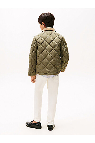 Tommy Hilfiger Boy's Contrast Collar Quilted Jacket