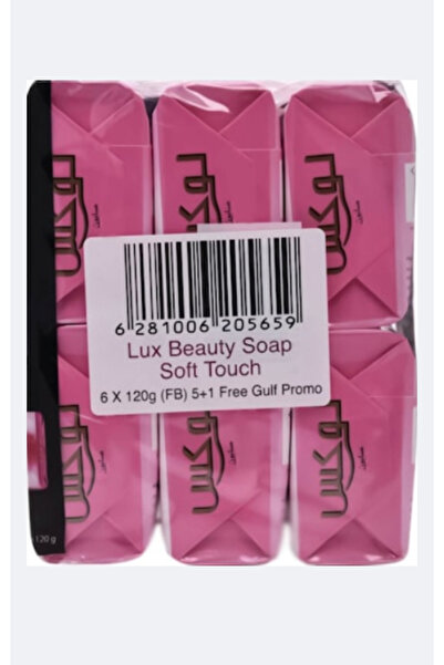 LUX Glowing Skin Soap Bar, Rose, with Vitamin C, E and Glycerine, 120g x 6