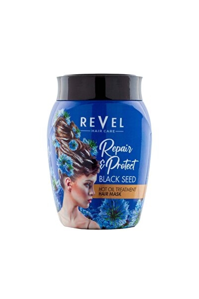 REVEL قناع علاج الشعر بزيت حبة البركة الساخن