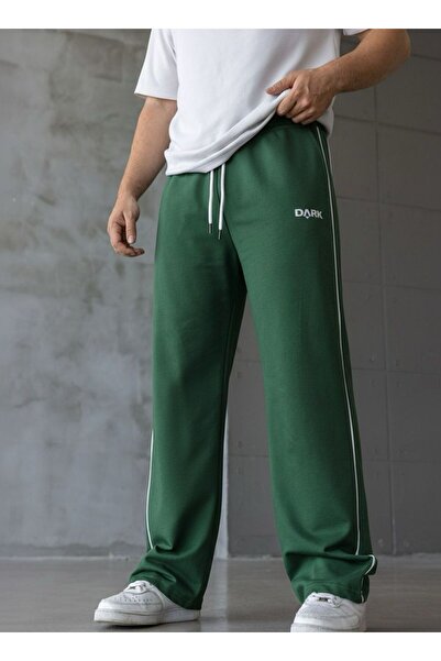 DARK MODA Ανδρική φόρμα με ρίγες με τύπωμα oversized φαρδιά φόρμα