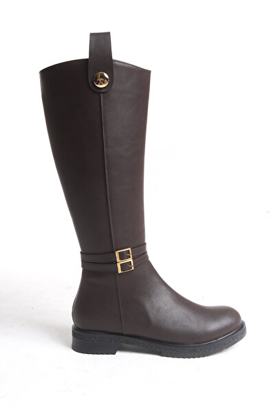 Liza Shoes Γυναικείες μπότες με λεπτομέρεια με αγκράφα LAURETTA A032-K121