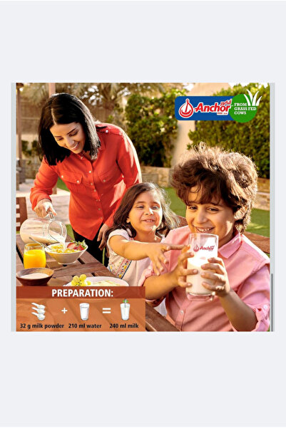 Anchor Milk Powder, Full Cream, Fortified with Vitamins & Minerals, Tin, 900g