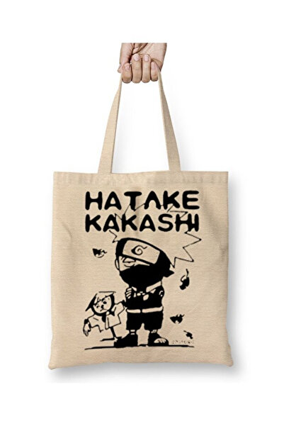 Toyaso Hatake Kakashi Naruto Anime Geantă de pânză albă Geantă de cumpărături...