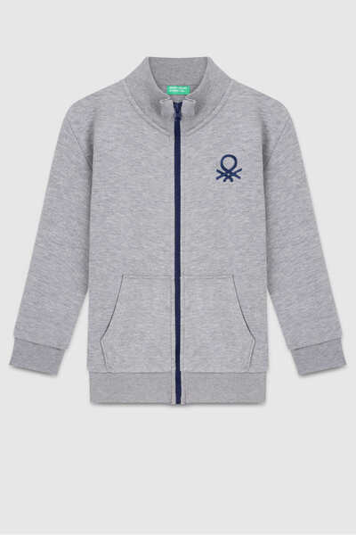 United Colors of Benetton Hanorac pentru băiat BNT-B23351 gri