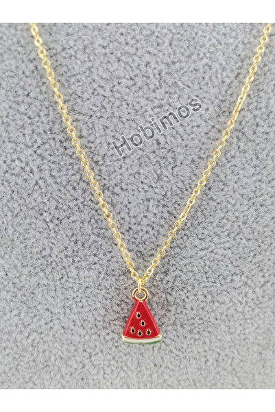 Hobimos Mineli Watermelon Necklace - Non-Tarnishing Necklace