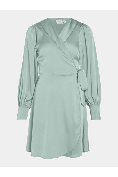 VILA Γυναικείο Φόρεμα Κοκτέιλ 14084510 Πράσινο