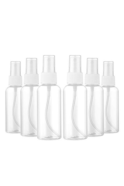 Generic A set of 8 clear plastic spray bottles with a cap, each packed in a single pack of 8. 80 ml