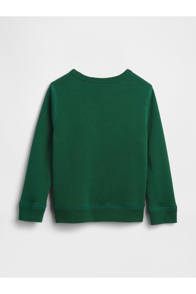 GAP Erkek Bebek Yeşil Logo Sweatshirt