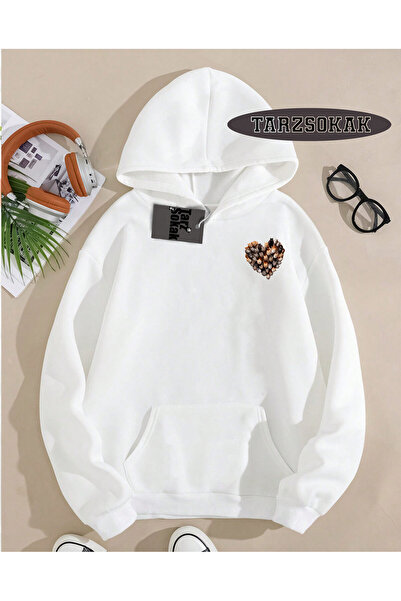 Tarzsokak Hanorac cu glugă alb EL GATO Design personalizat