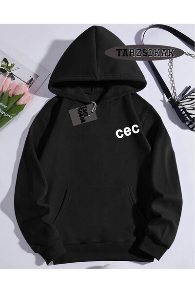 Tarzsokak Hanorac cu glugă negru cec Design personalizat