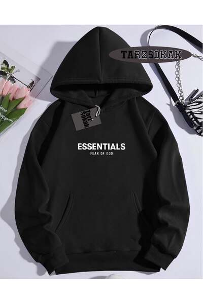 Tarzsokak Crna majica sa kapuljačom ESSENTIALSS, specijalni dizajn