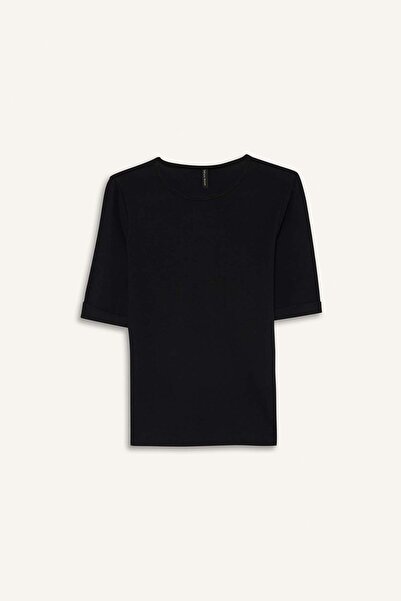 DeFacto Slim Fit Slim Fit Crew Neck Ribbed Camisole Short Sleeve T-Shirt G2534Ax25Au