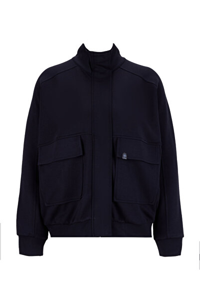 Jeep Kapüşon Yaka Düz Siyah Kadın Sweatshırt J5WL-SWT7148