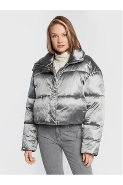 Calvin Klein Γυναικείο Χειμερινό Μπουφάν K20K2046880IM Ασημί
