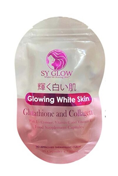 Sy Glow 30 كبسولة من الجلوتاثيون والكولاجين لبشرة بيضاء متوهجة * 750 ملغ