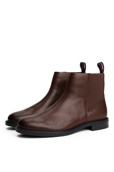 Tommy Hilfiger Kahve Erkek Bot HILFIGER VOGUE LTH WARM CHELSEA