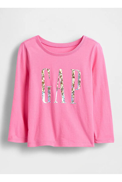 GAP Baskılı Pembe Bebek T-Shirt 812482000-A