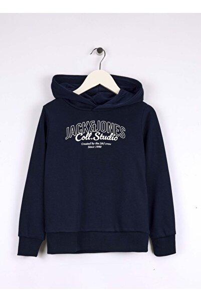 Jack & Jones Baskılı Erkek Çocuk Lacivert Sweatshırt 12285646