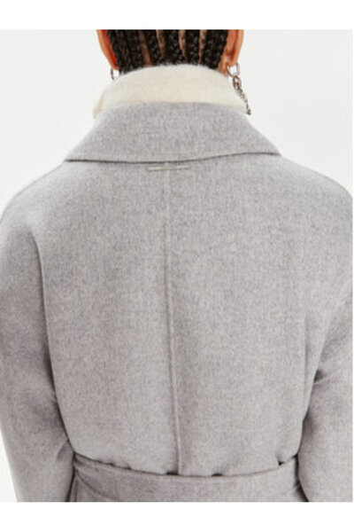 Calvin Klein Γυναικείο Μάλλινο Παλτό K20K207089 Γκρι